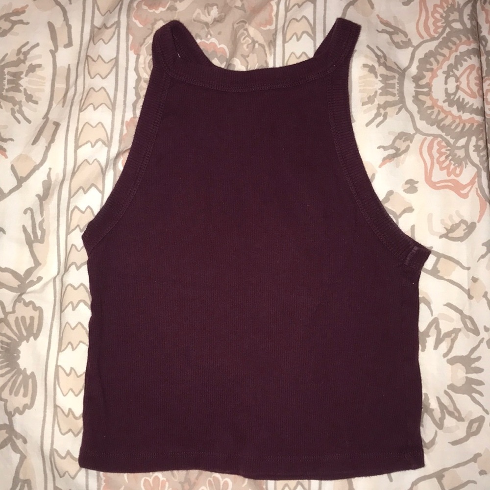 Purple/red crop top
